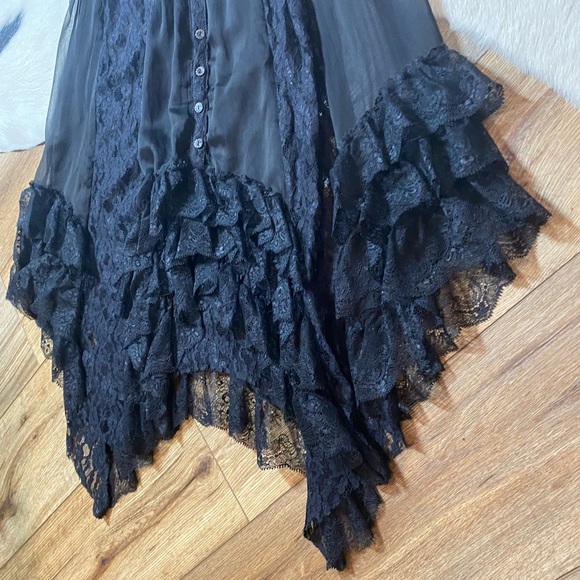 black Free People whimsigoth tunic dress or mini-dress - Picture 3 of 6